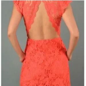 Signature8 Open Back Lace Mini Dress